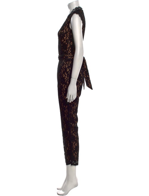 Alice by Temperley Lace Pattern V-Neck Jumpsuit