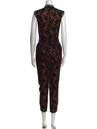 Alice by Temperley Lace Pattern V-Neck Jumpsuit