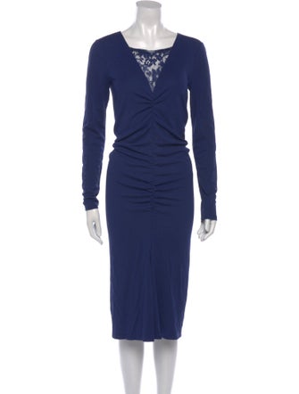 Alice by Temperley Square Neckline Midi Length Dress