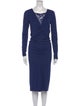 Alice by Temperley Square Neckline Midi Length Dress