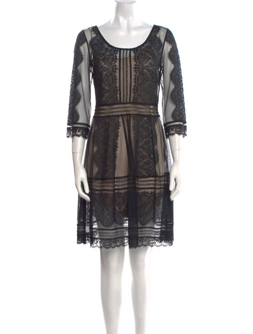 Alice by Temperley Lace Pattern Mini Dress