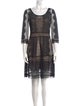 Alice by Temperley Lace Pattern Mini Dress