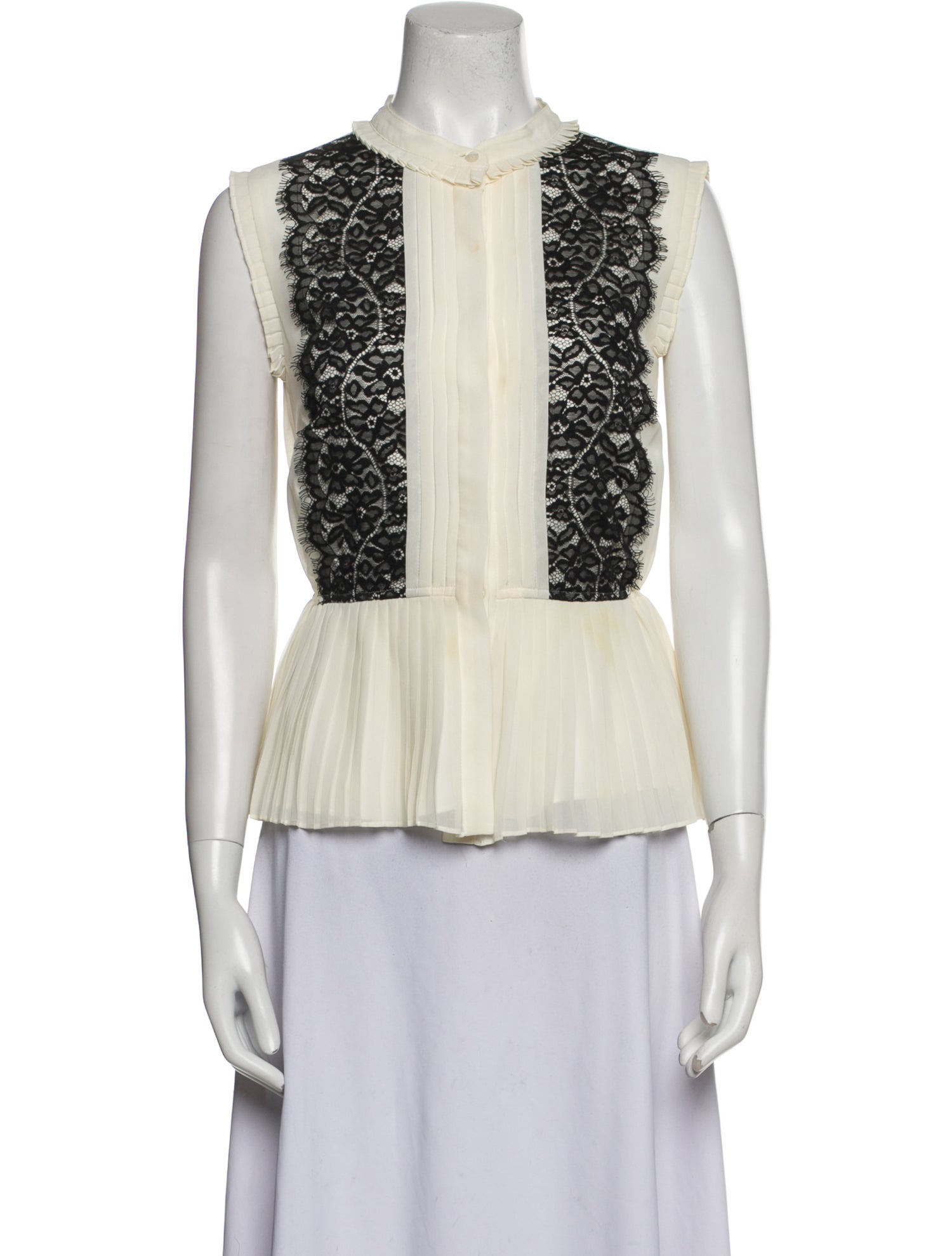 Alice by Temperley Lace Pattern Crew Neck Top