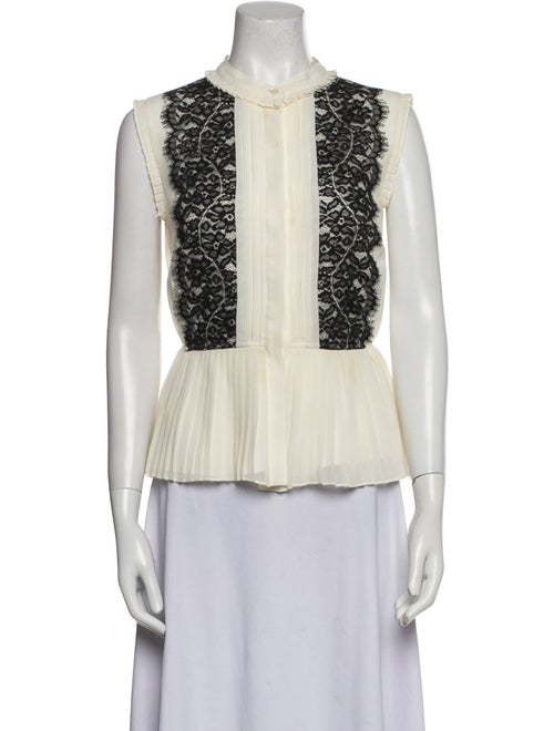 Alice by Temperley Lace Pattern Crew Neck Top