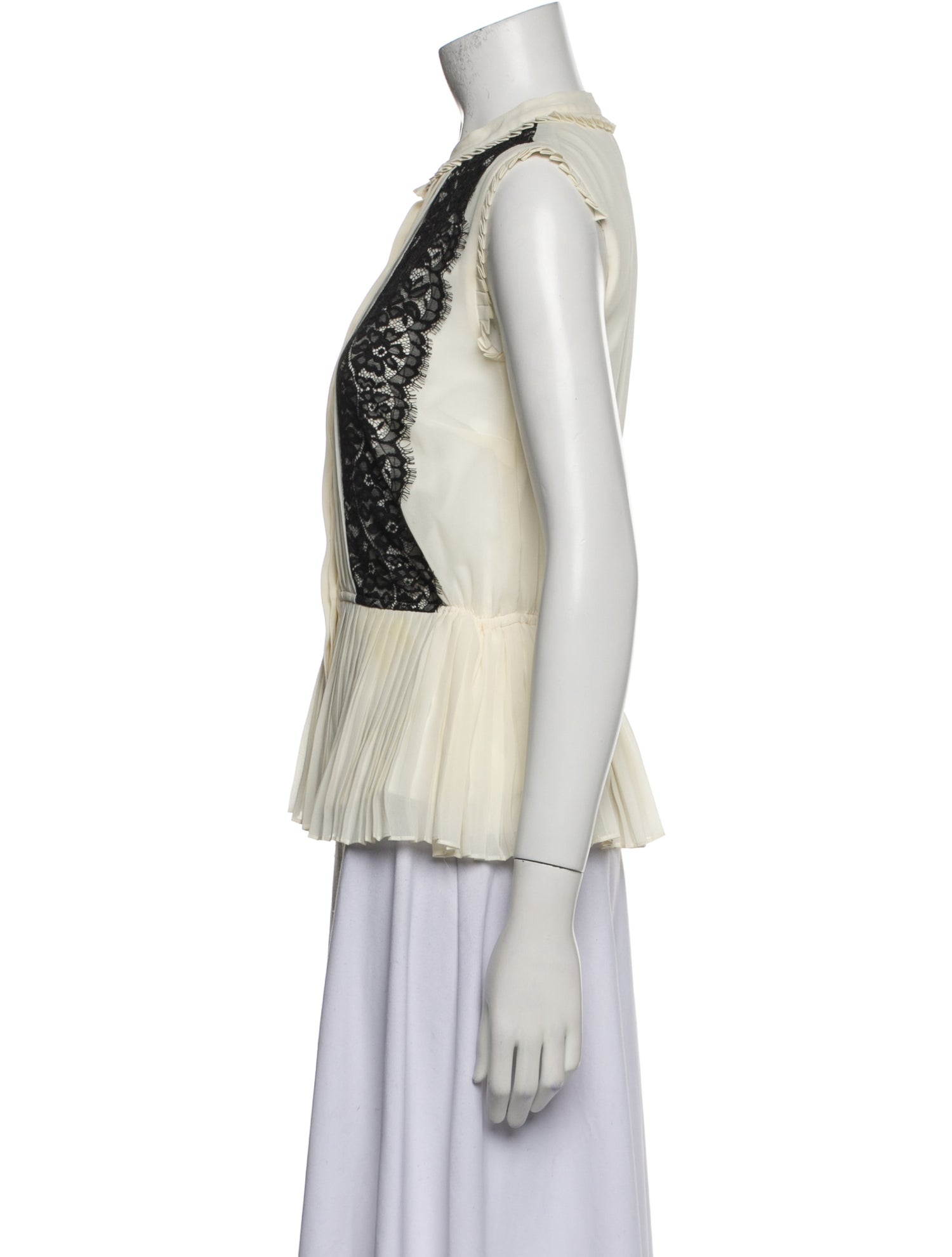 Alice by Temperley Lace Pattern Crew Neck Top