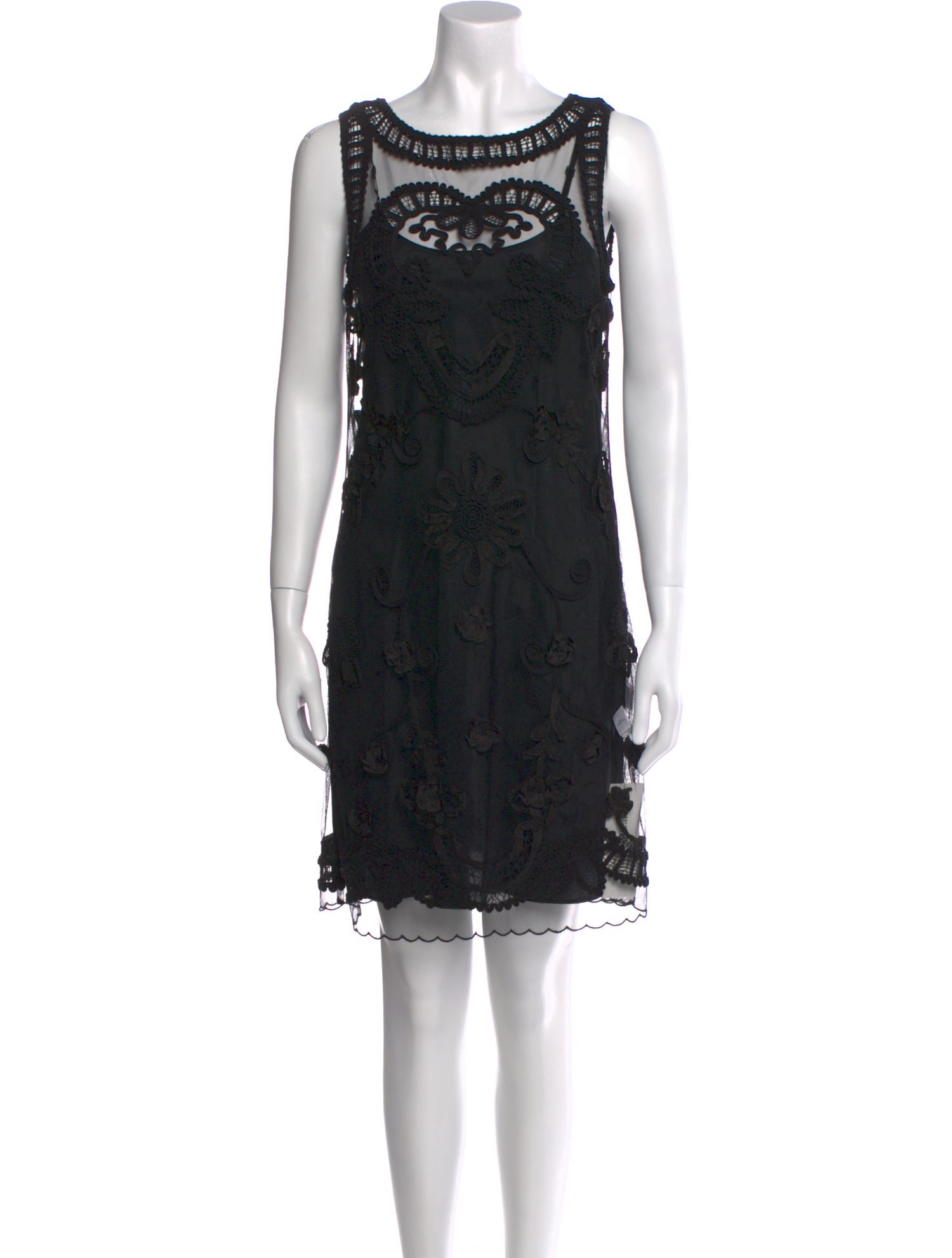 Alice by Temperley Lace Pattern Mini Dress