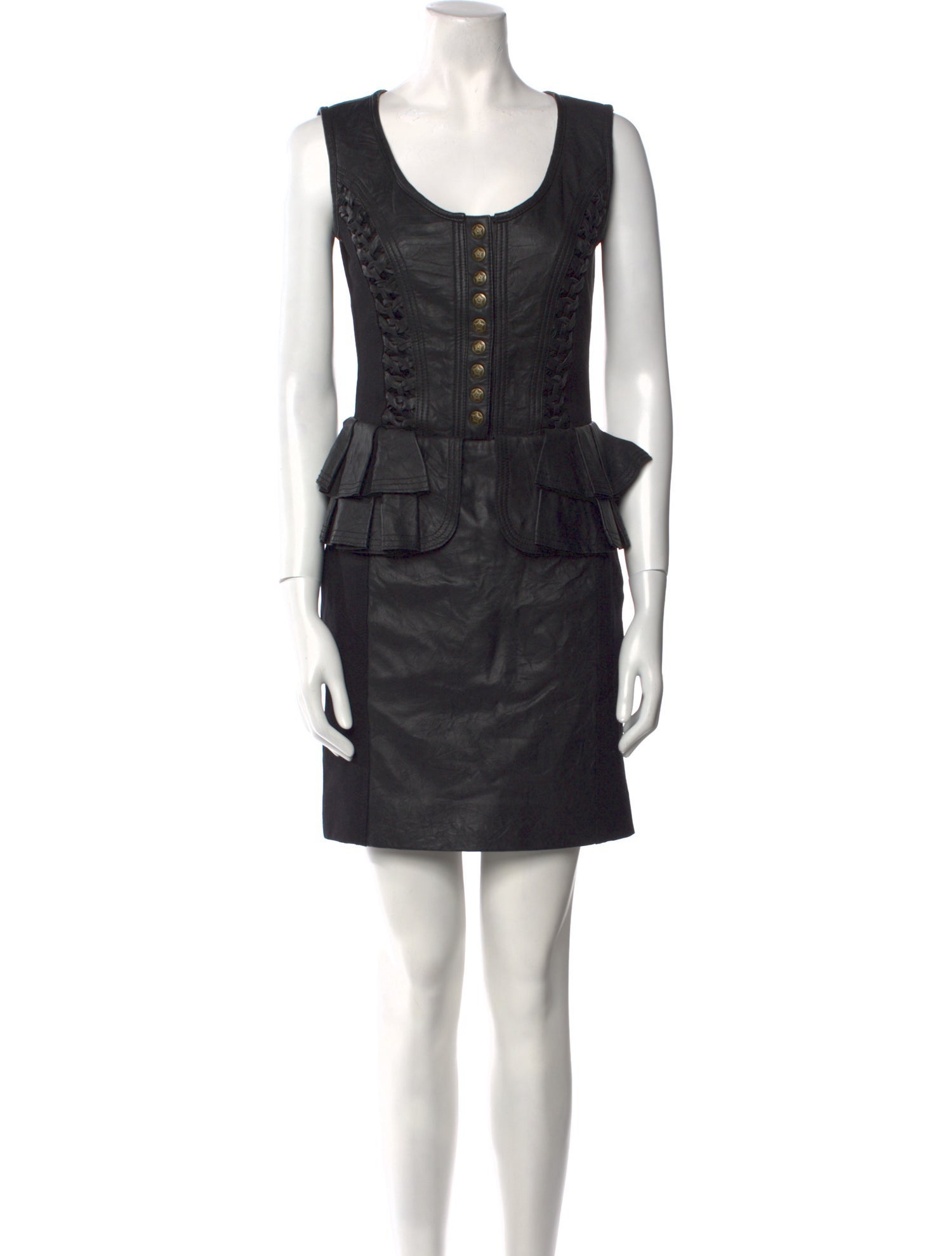 Alice by Temperley Leather Mini Dress