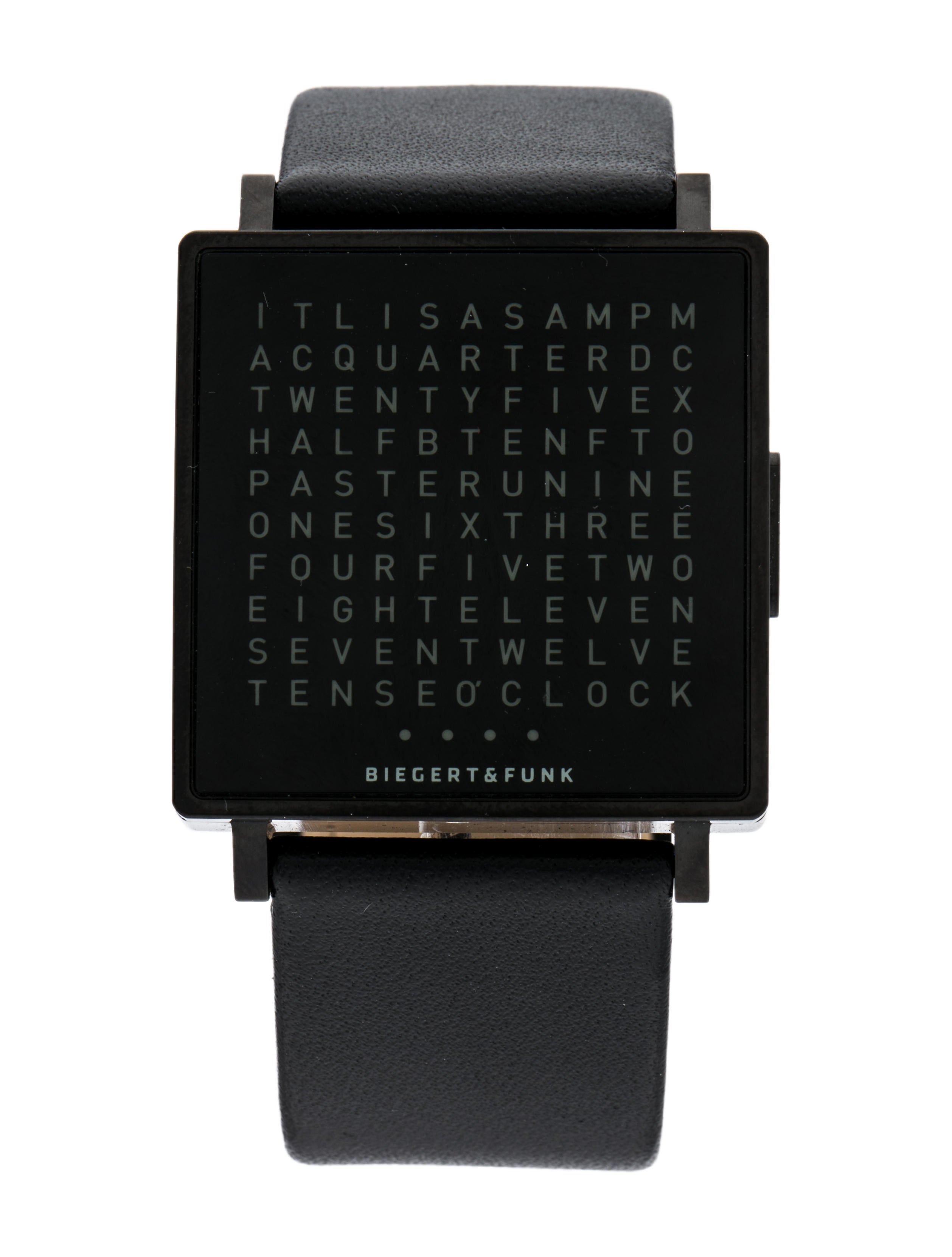 Watch Biegert & Funk Qlocktwo Watch - W002 | The RealReal