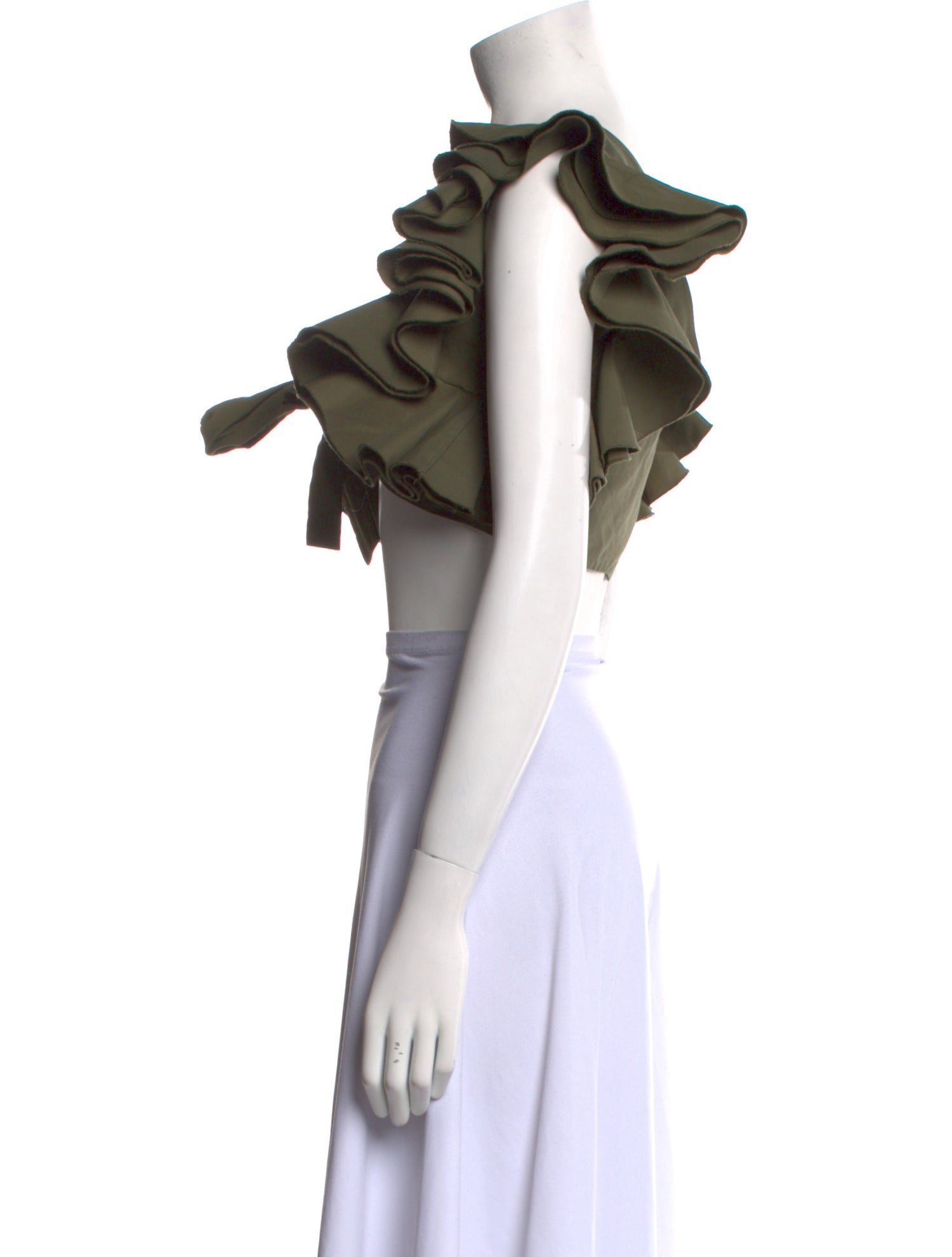 ArtClub V-Neck Short Sleeve Crop Top