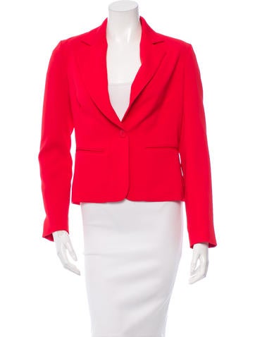 Atea Oceanie Cropped Notch-Lapel Blazer