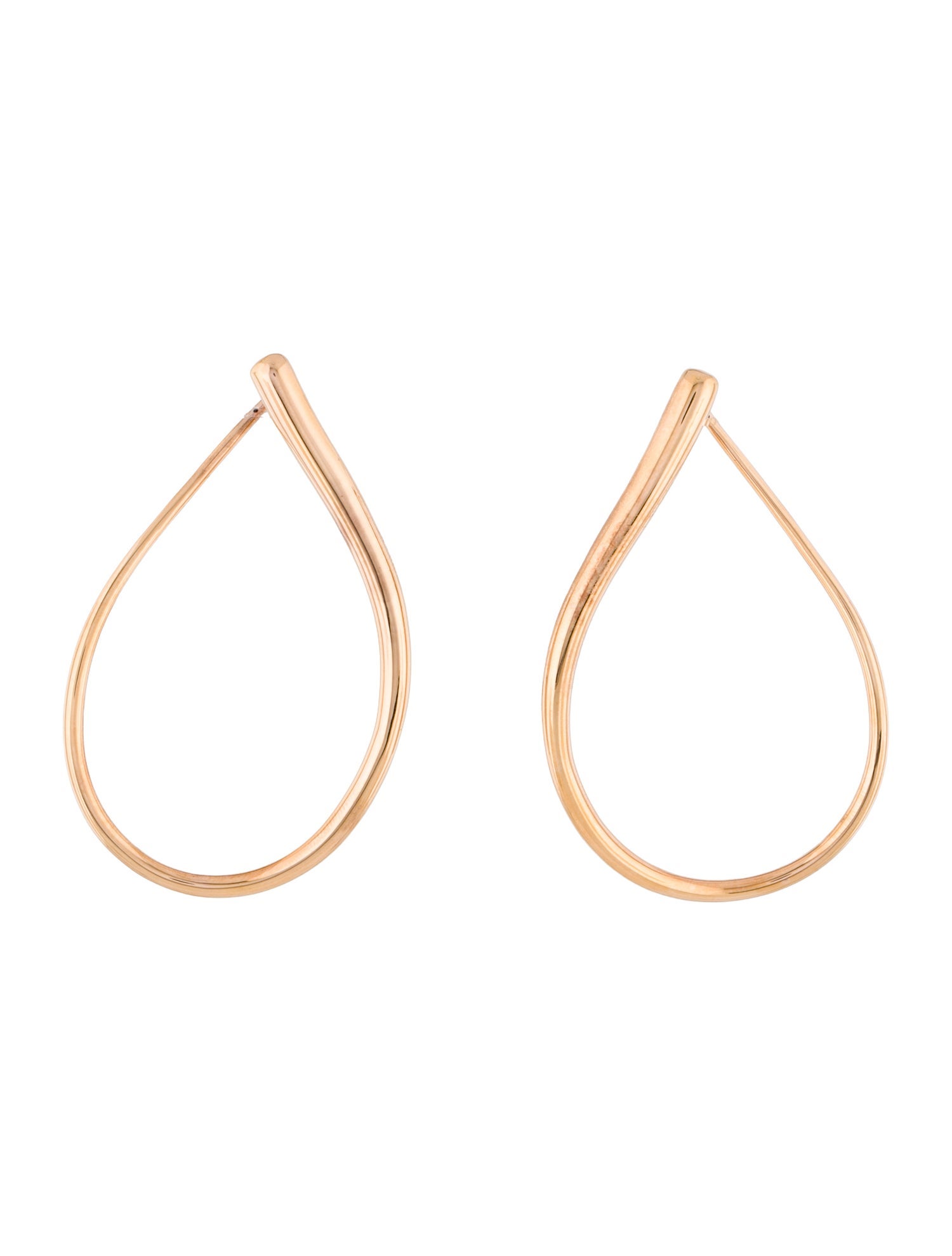 Alberto Milani 18K Oblong Fancy Hoop Earrings