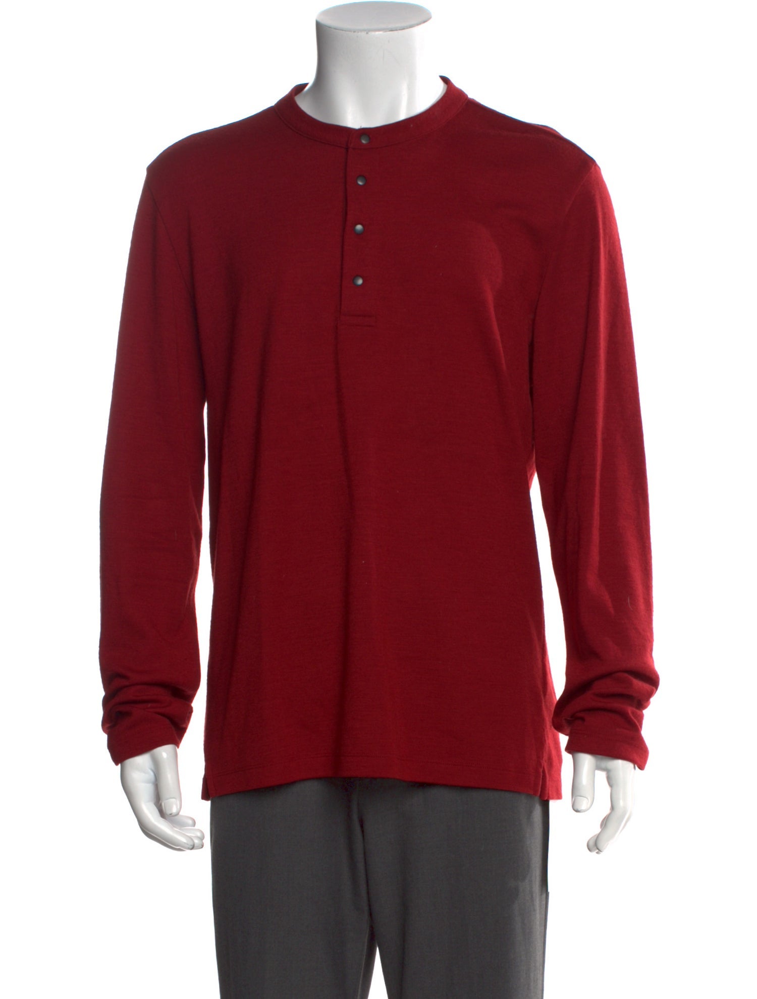 Aether Wool Crew Neck Henley