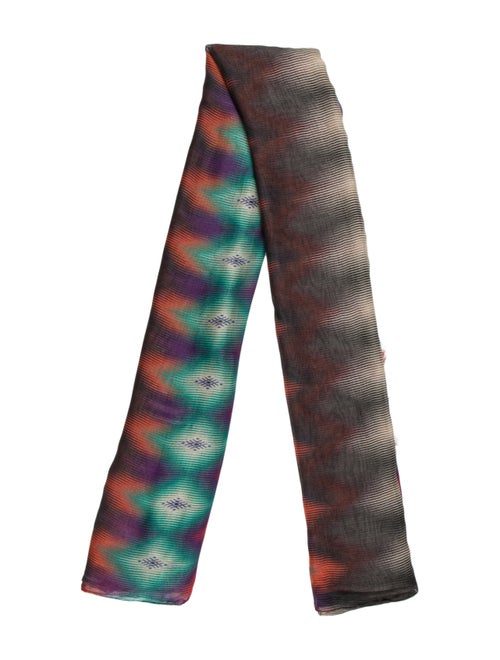 Athena Procopiou Woven Ikat Scarf Purple