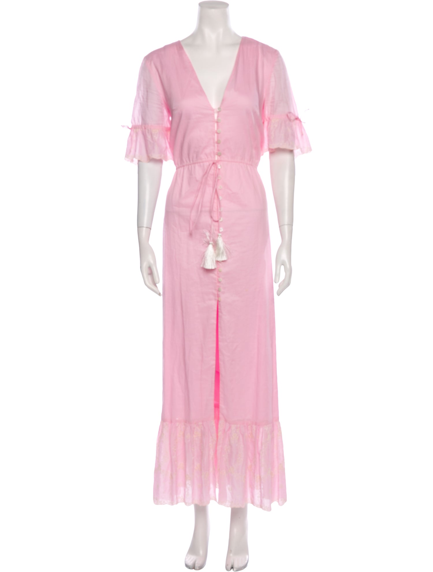 Athena Procopiou V-Neck Long Dress