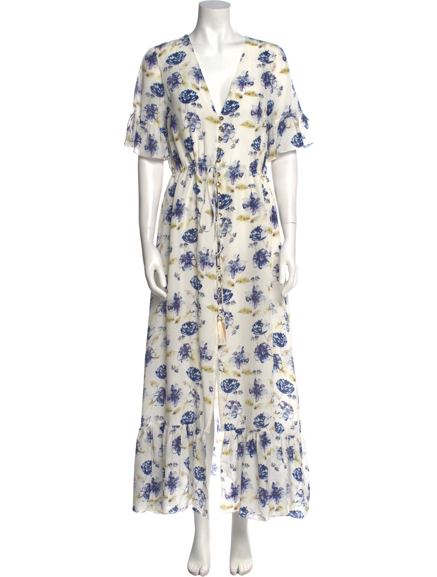 Athena Procopiou Silk Long Dress