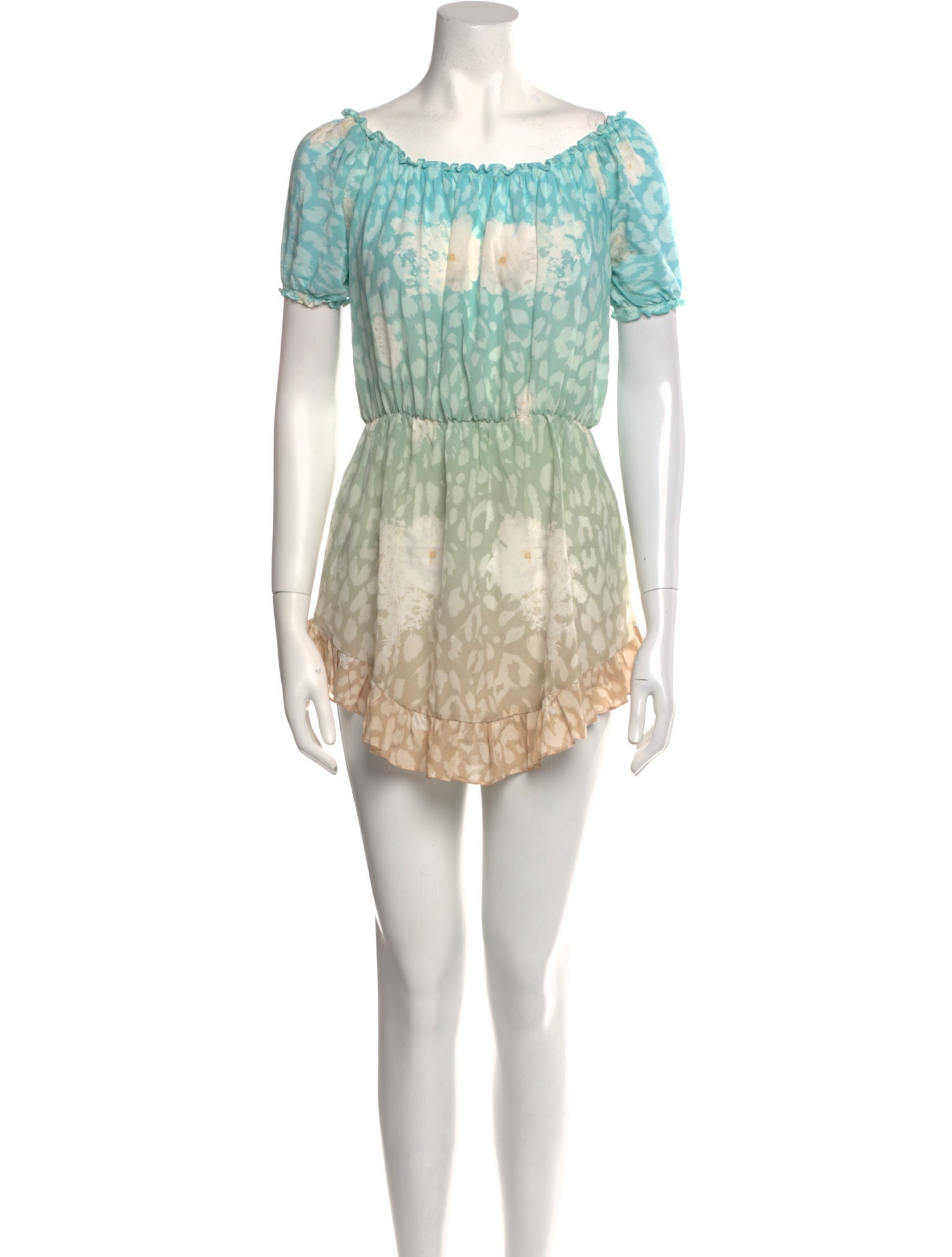 Athena Procopiou Silk Mini Dress