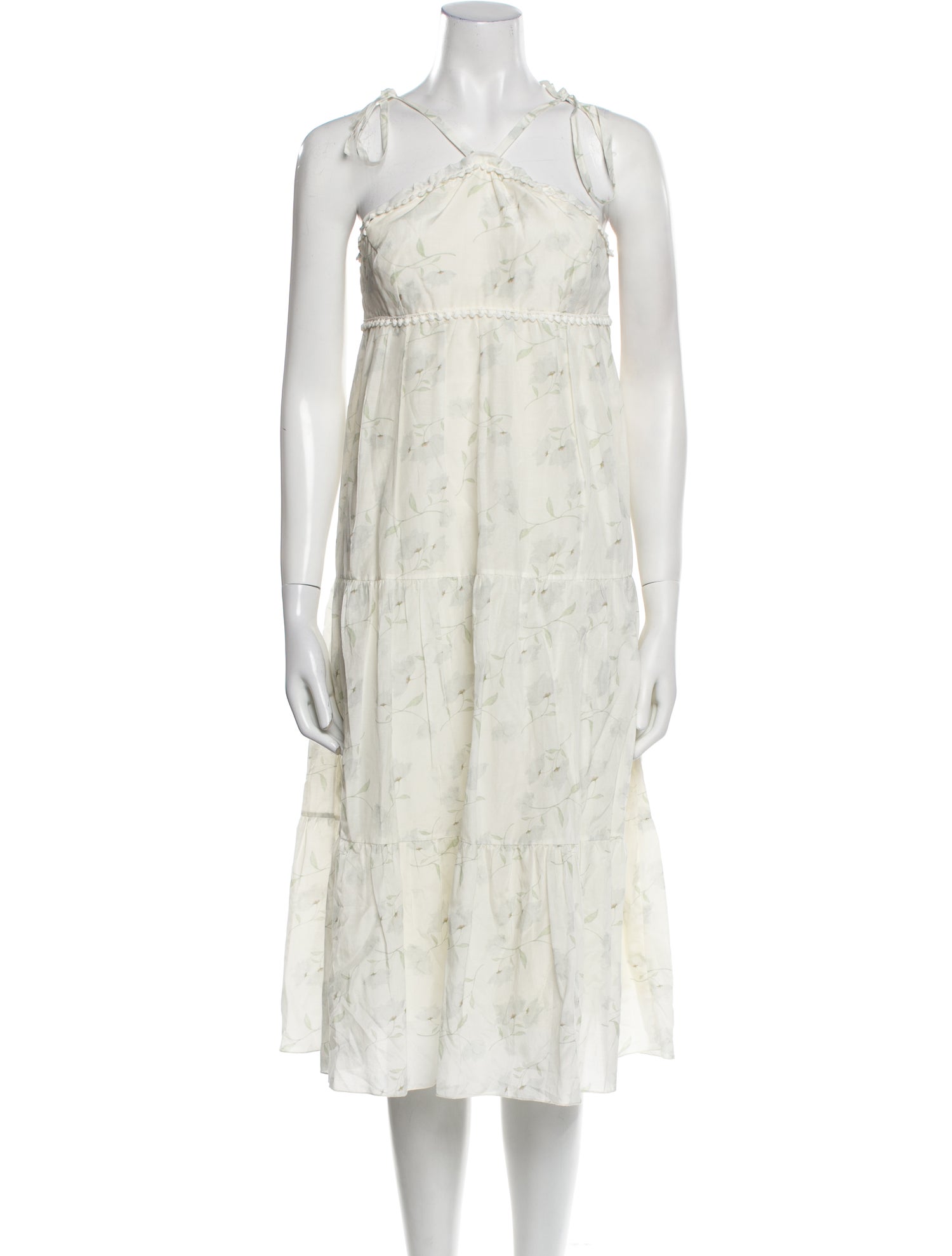 Athena Procopiou Floral Print Knee-Length Dress