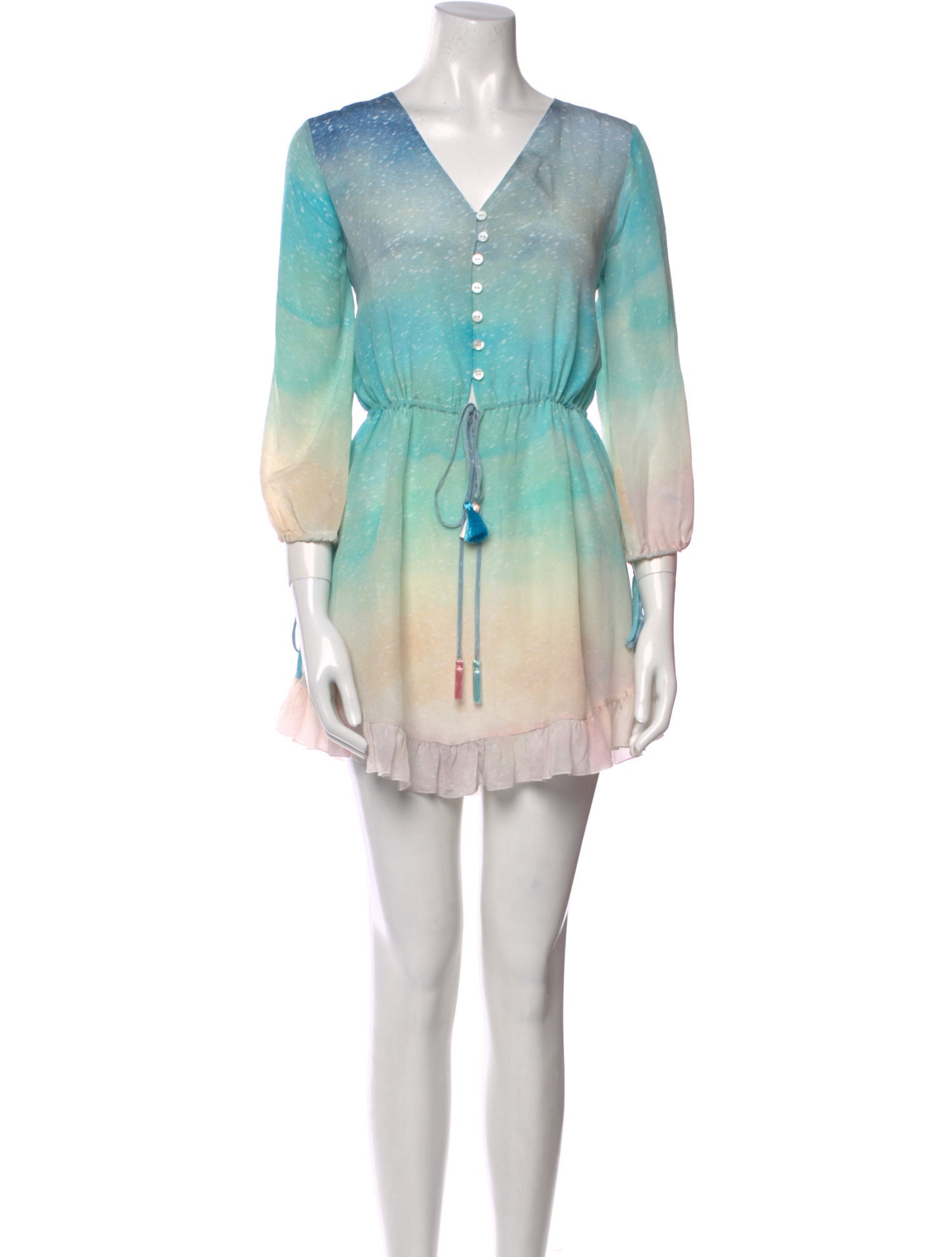 Athena Procopiou Silk Mini Dress w/ Tags