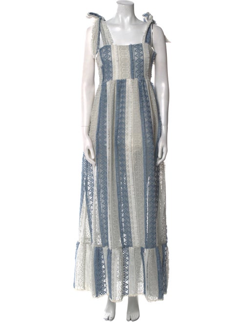Athena Procopiou Striped Long Dress