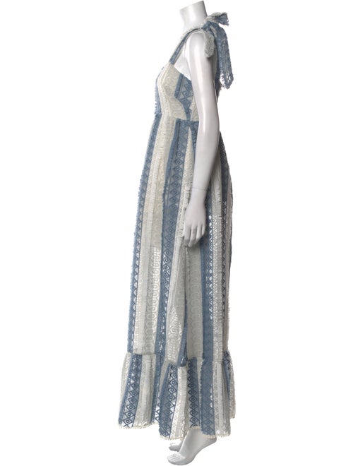 Athena Procopiou Striped Long Dress