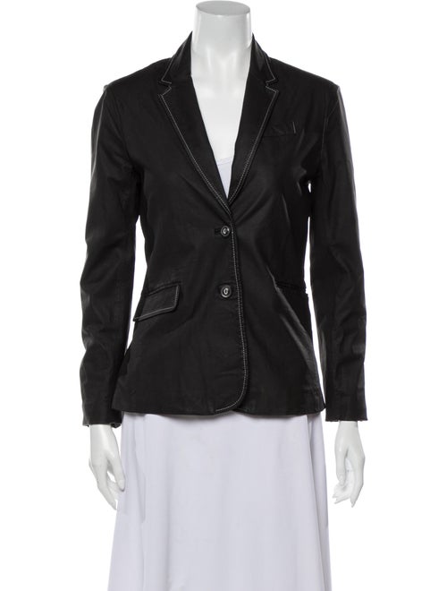 ATM Leather Blazer Black