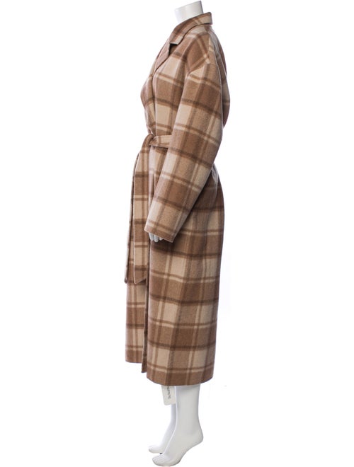 ATM Wool Plaid Print Trench Coat