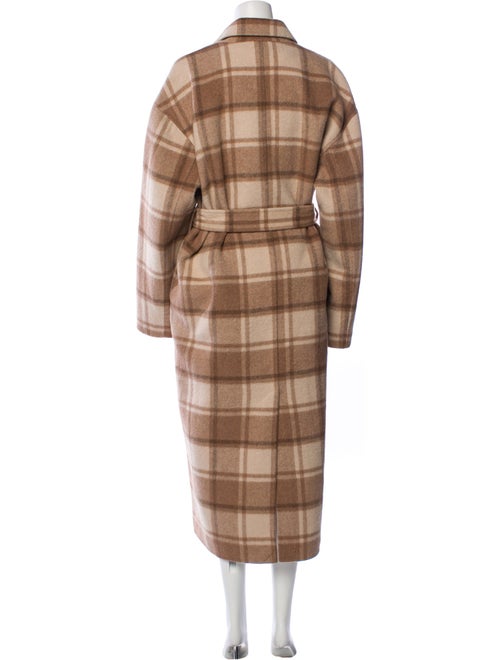 ATM Wool Plaid Print Trench Coat