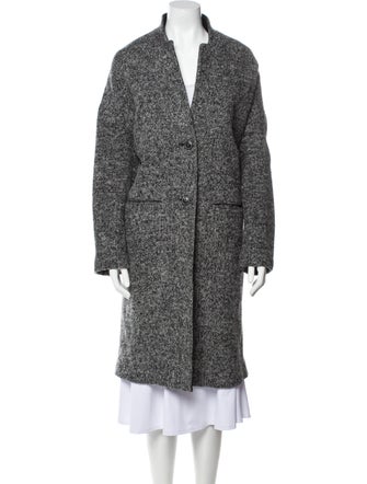 ATM Anthony Thomas Melillo Tweed Pattern Faux Fur Coat