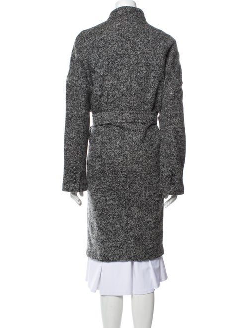 ATM Anthony Thomas Melillo Tweed Pattern Faux Fur Coat
