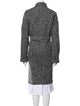 ATM Anthony Thomas Melillo Tweed Pattern Faux Fur Coat