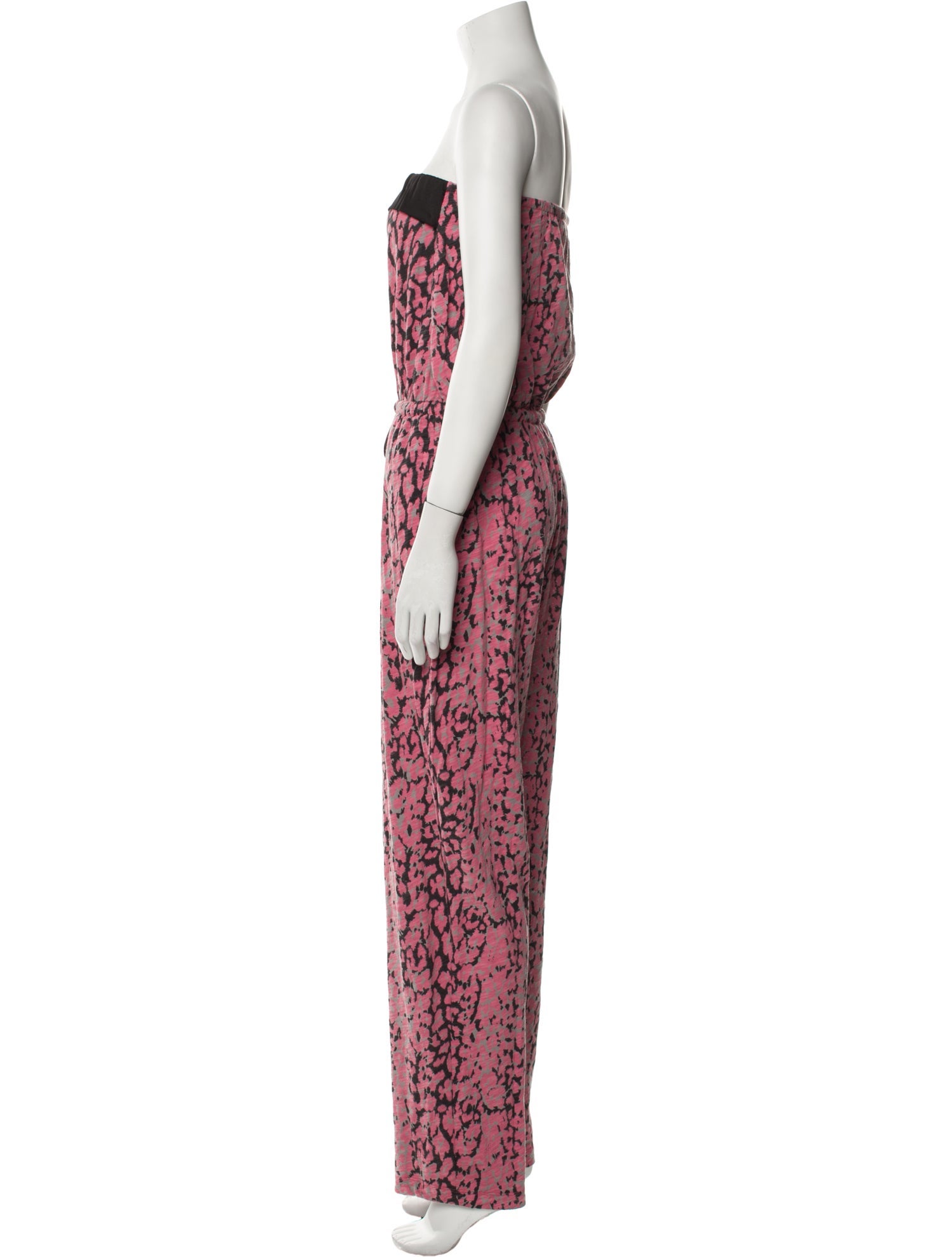ATM Anthony Thomas Melillo Printed Strapless Jumpsuit
