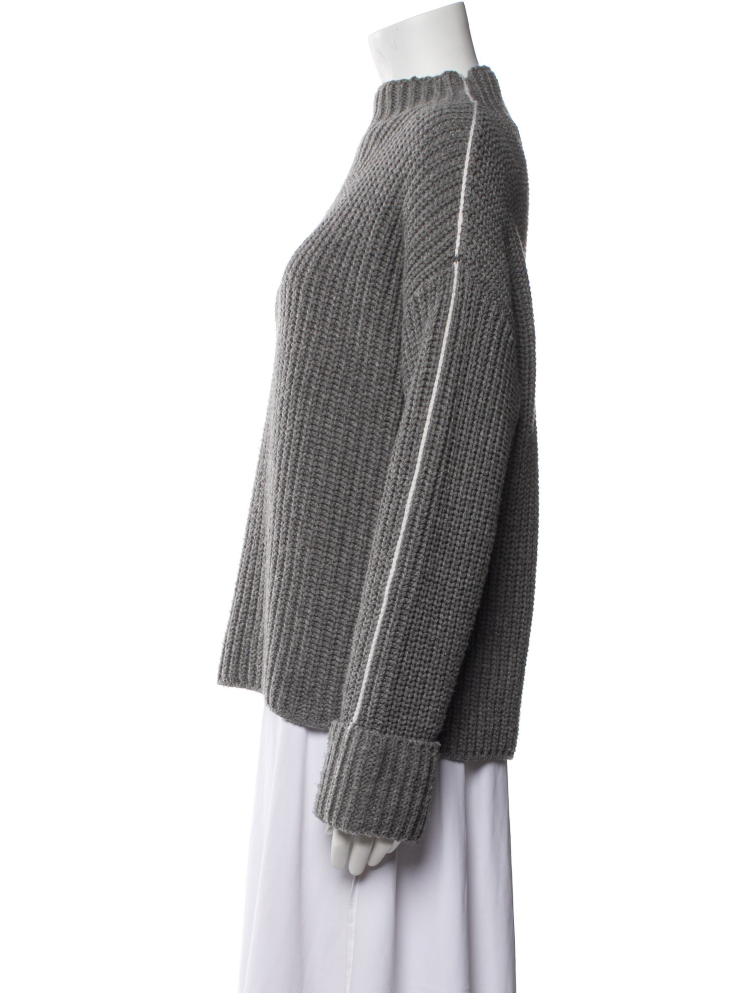 ATM Anthony Thomas Melillo Wool Mock Neck Sweater