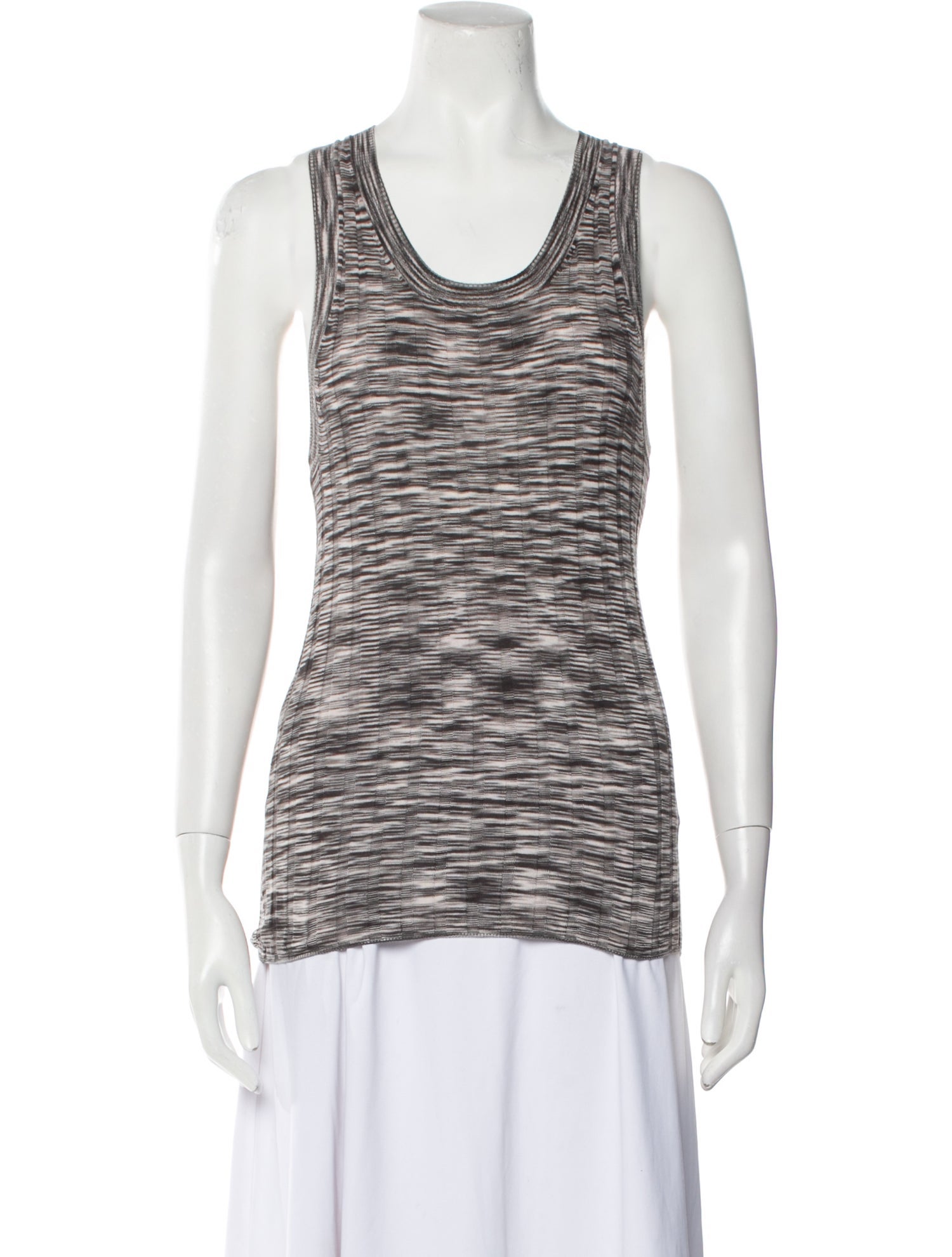 ATM Anthony Thomas Melillo Silk Scoop Neck Top