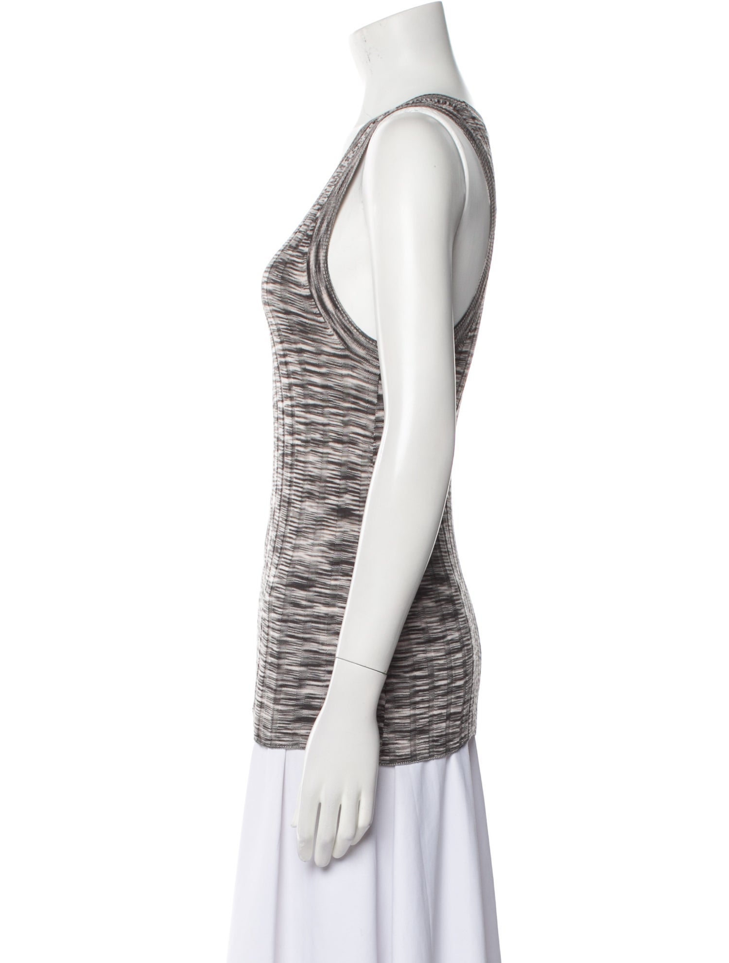 ATM Anthony Thomas Melillo Silk Scoop Neck Top