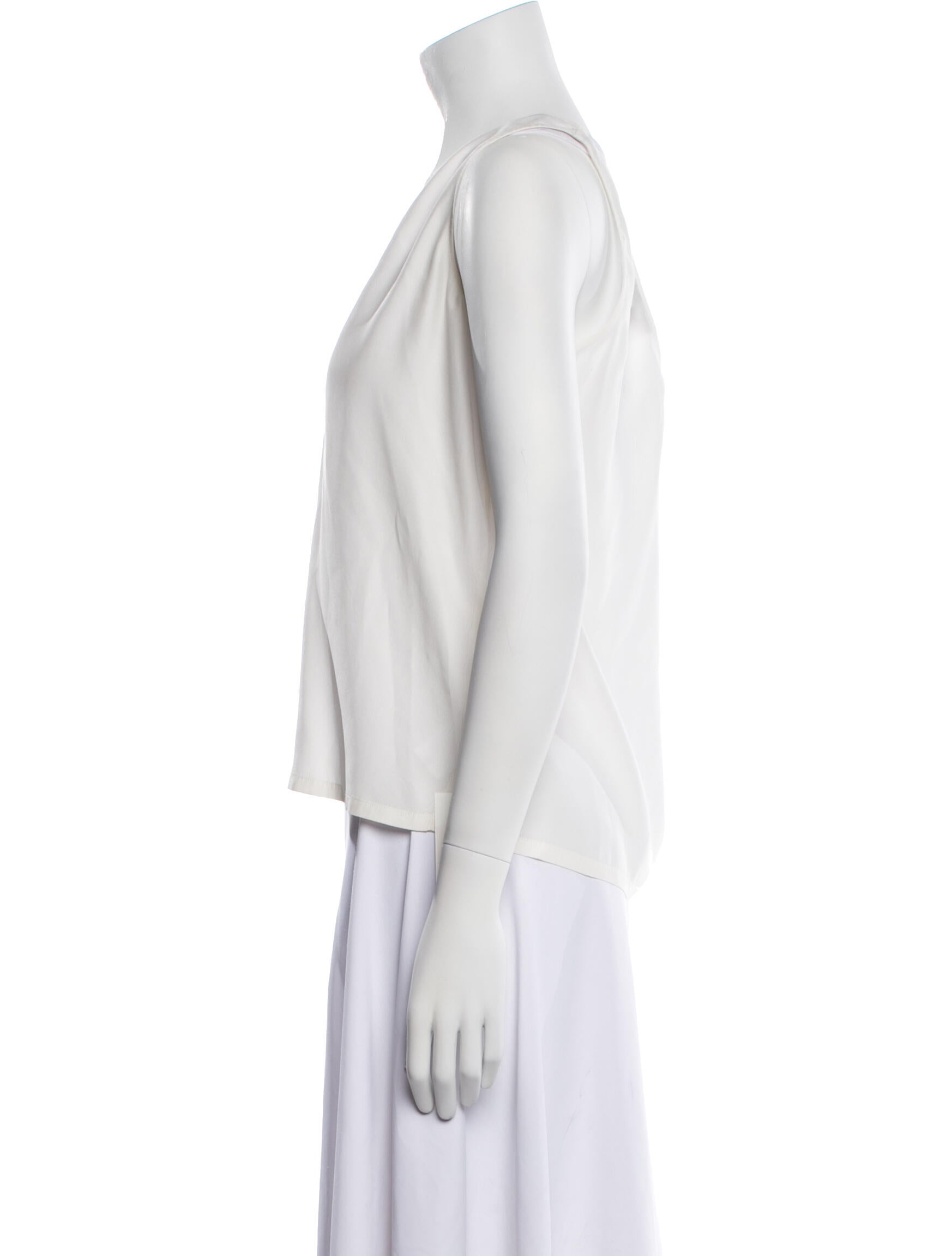 ATM Anthony Thomas Melillo Silk V-Neck Top