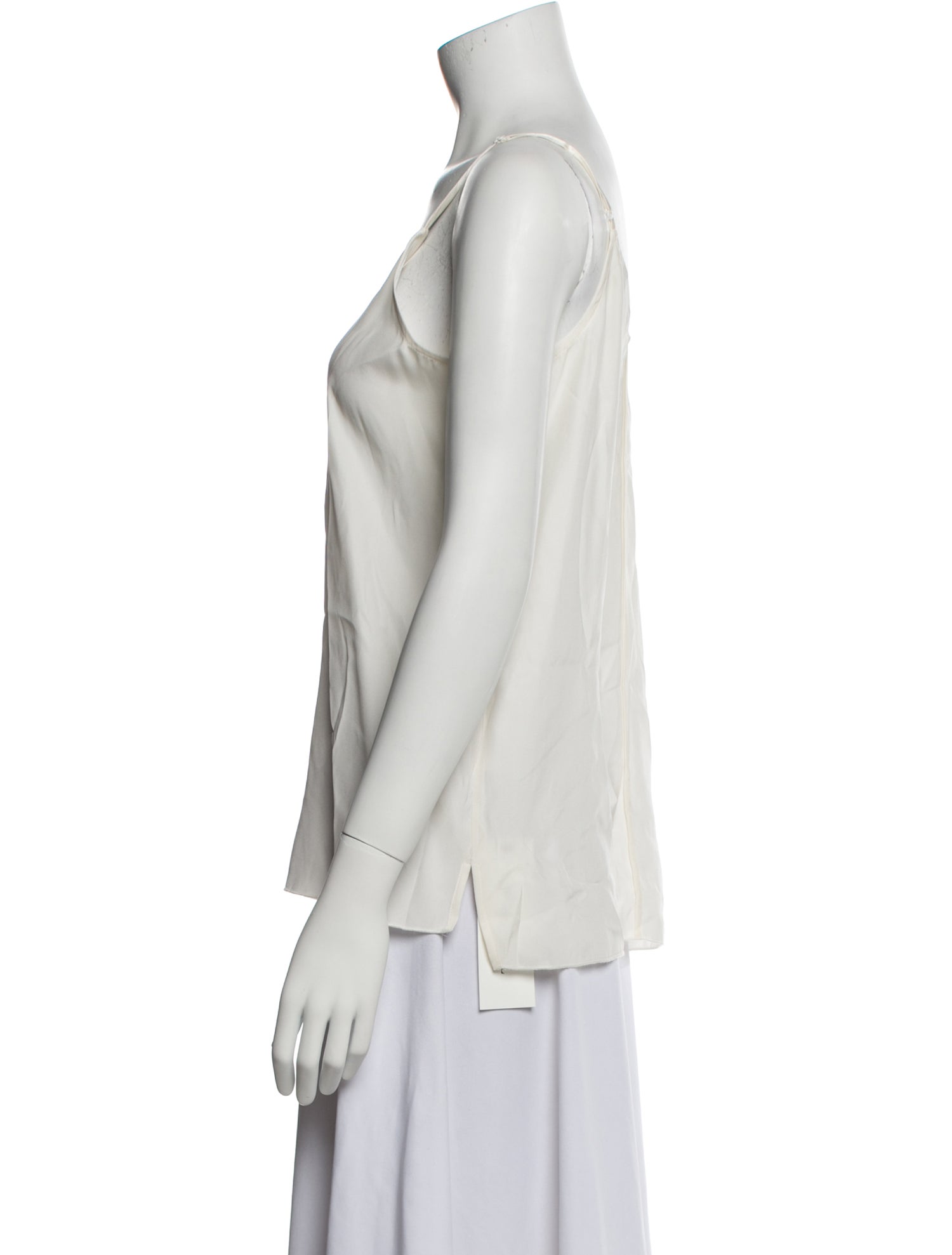 ATM Anthony Thomas Melillo Silk Scoop Neck Top