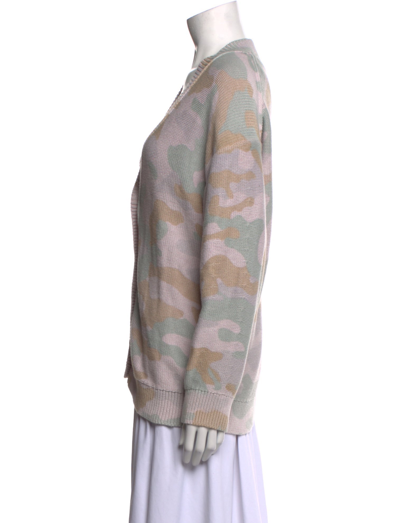 ATM Anthony Thomas Melillo Printed V-Neck Sweater