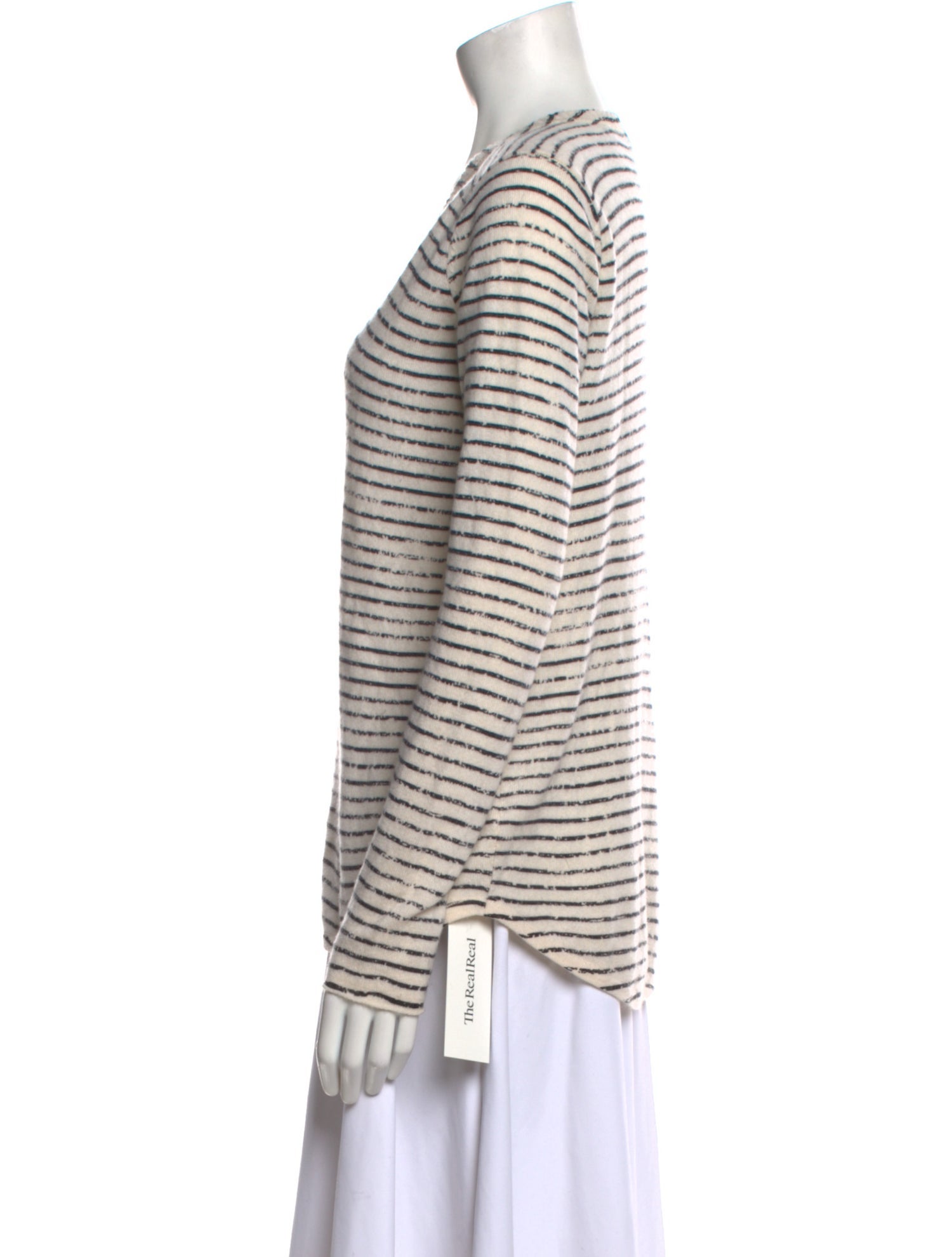 ATM Anthony Thomas Melillo Cashmere Striped Sweater