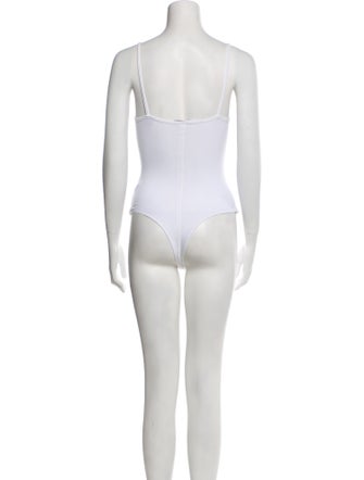 ATM Anthony Thomas Melillo Square Neckline Sleeveless Bodysuit