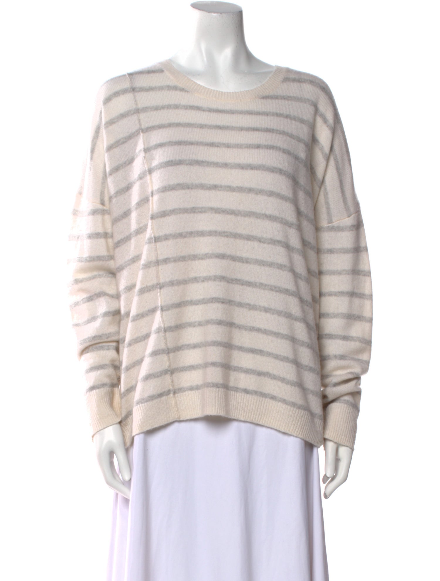 ATM Anthony Thomas Melillo Cashmere Striped Sweater