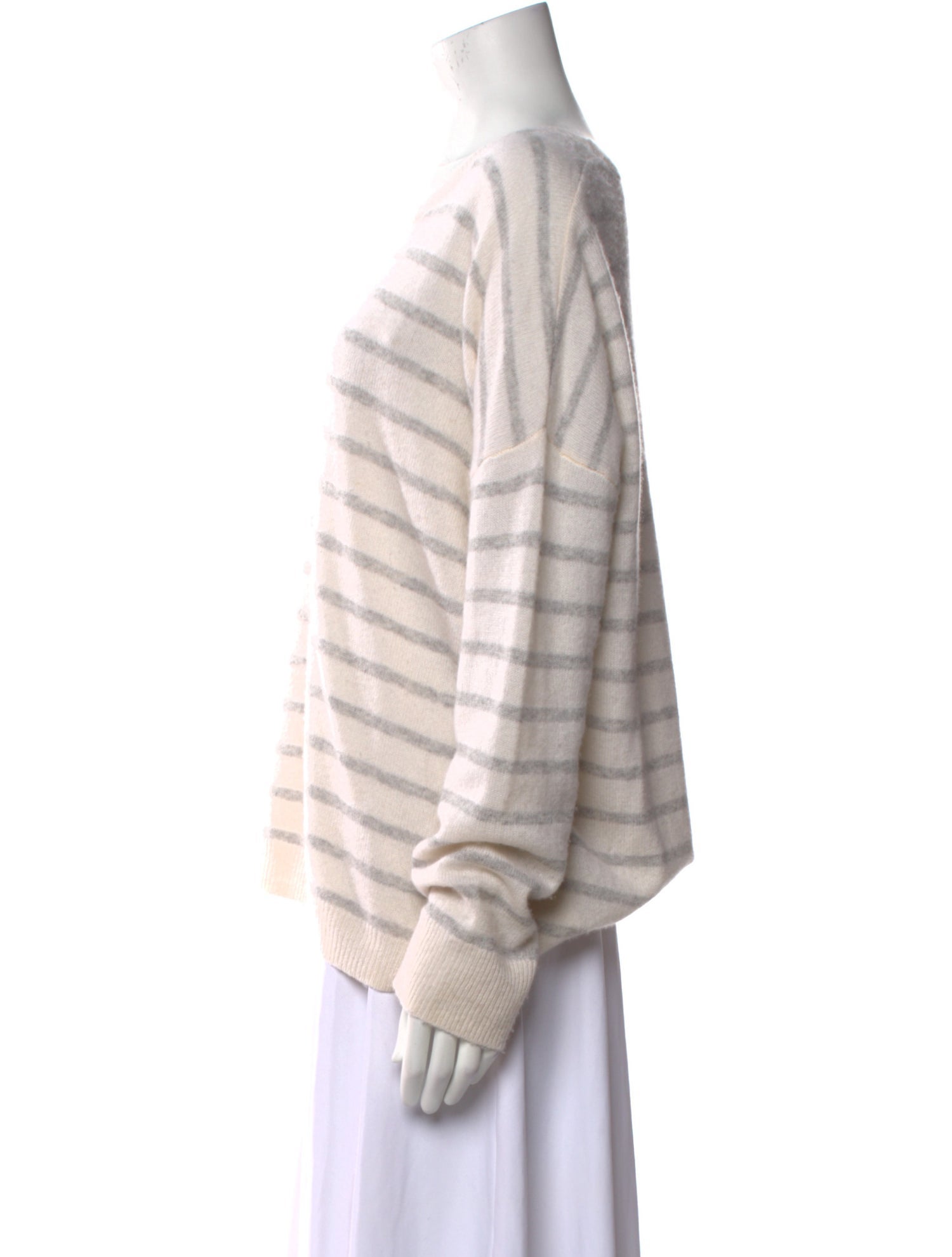 ATM Anthony Thomas Melillo Cashmere Striped Sweater