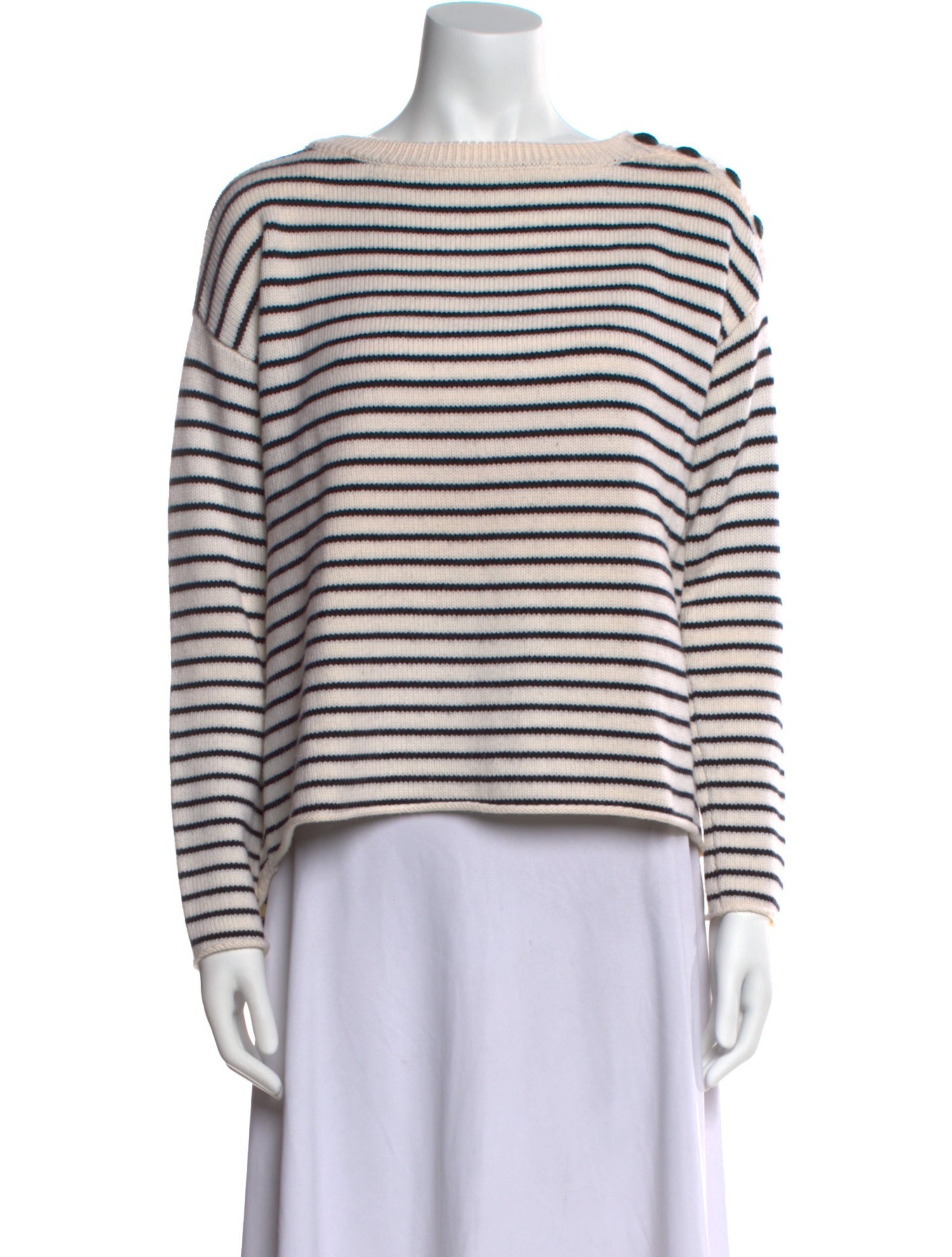 ATM Anthony Thomas Melillo Merino Wool Striped Sweater
