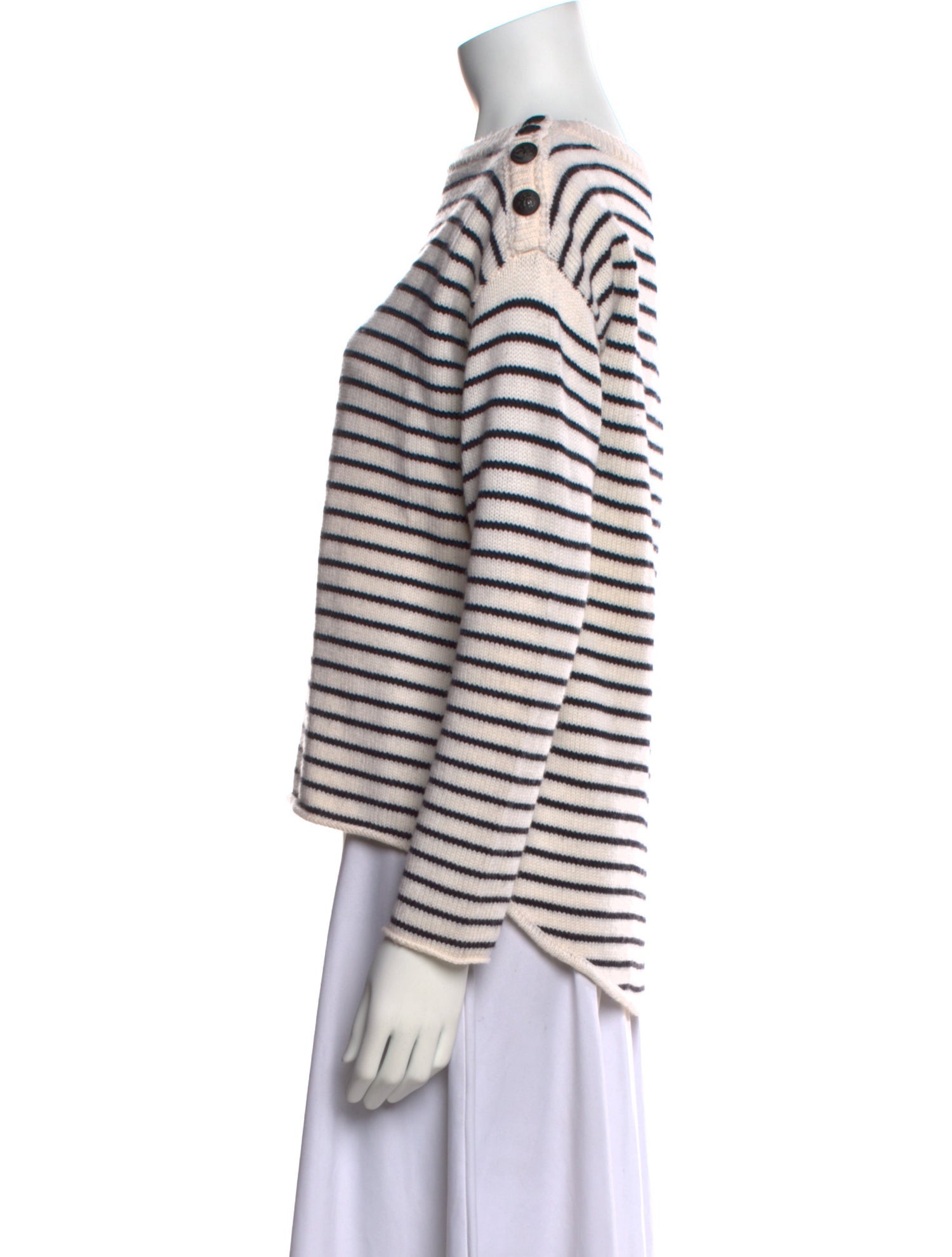 ATM Anthony Thomas Melillo Merino Wool Striped Sweater