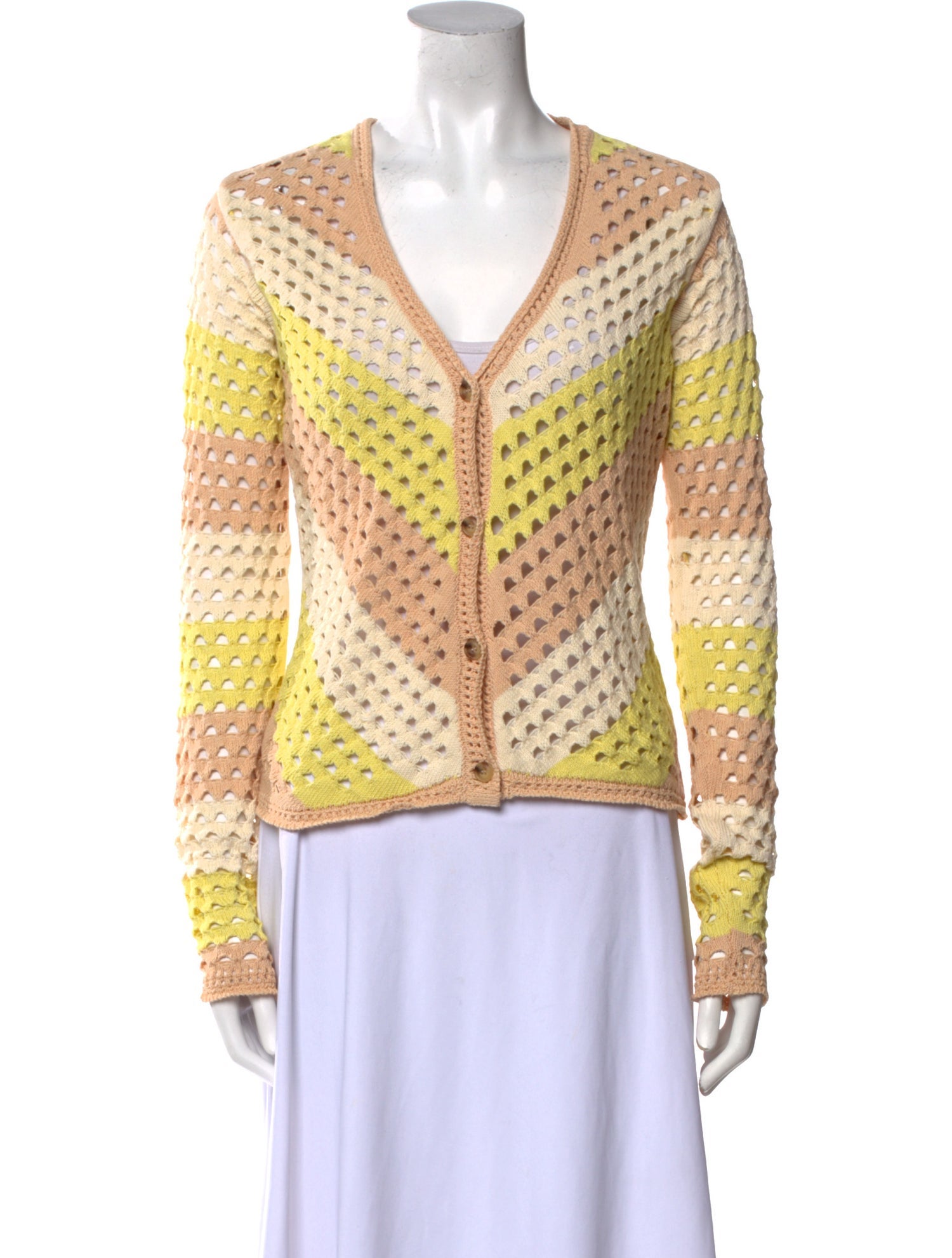 ATM Anthony Thomas Melillo Striped V-Neck Sweater