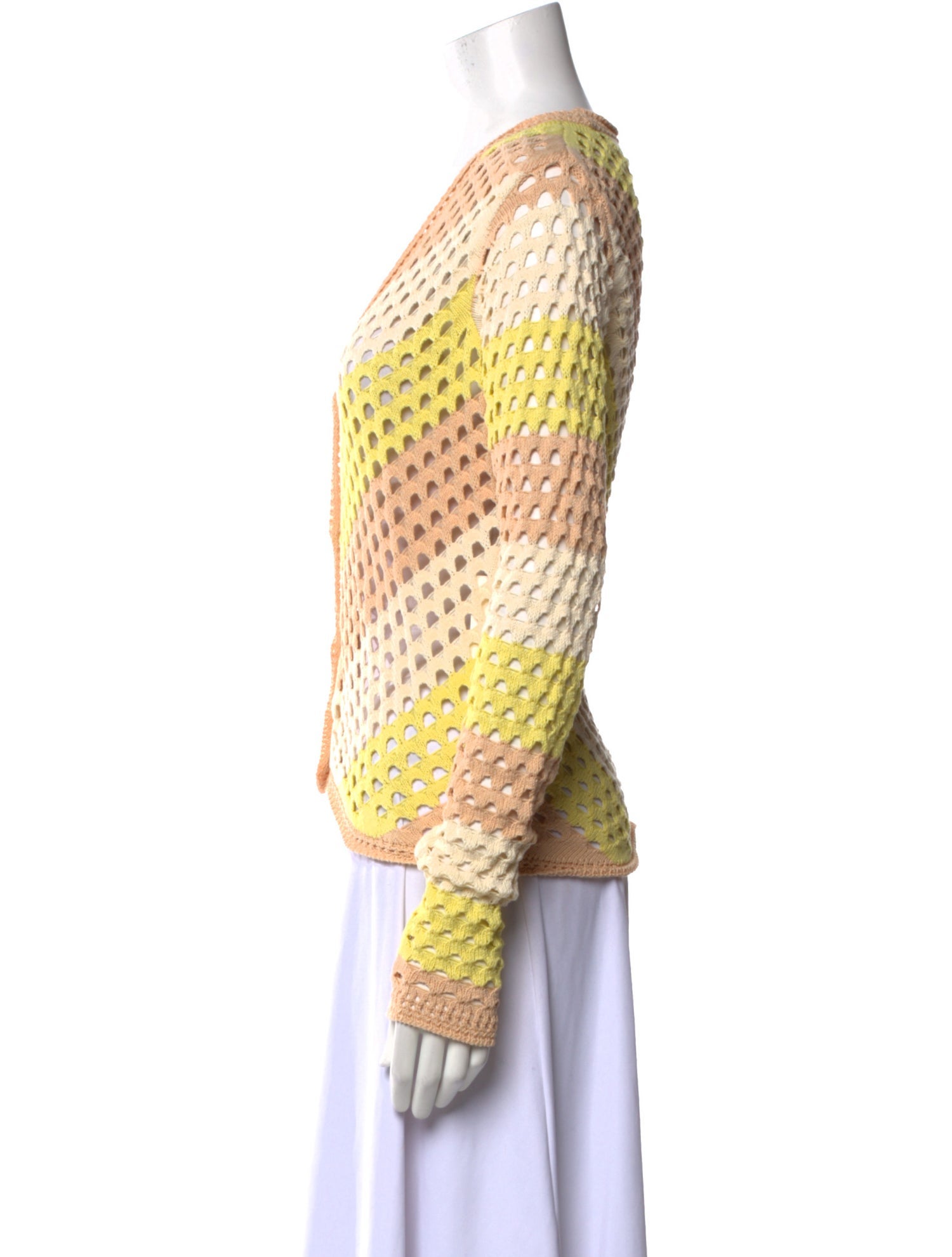 ATM Anthony Thomas Melillo Striped V-Neck Sweater