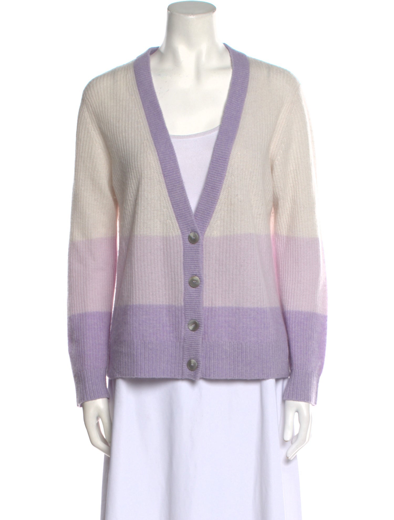 ATM Anthony Thomas Melillo Cashmere Striped Sweater