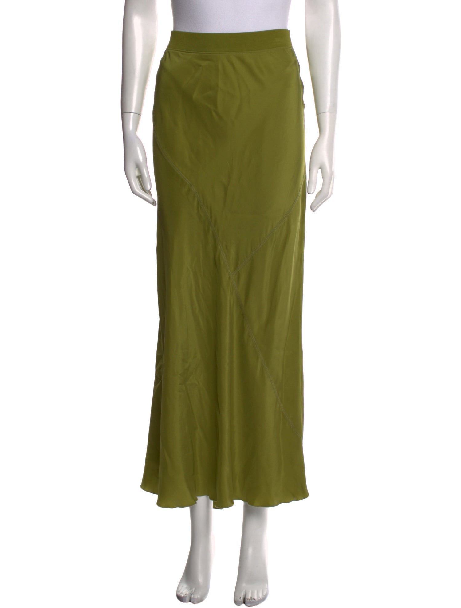 ATM Anthony Thomas Melillo Silk Midi Length Skirt