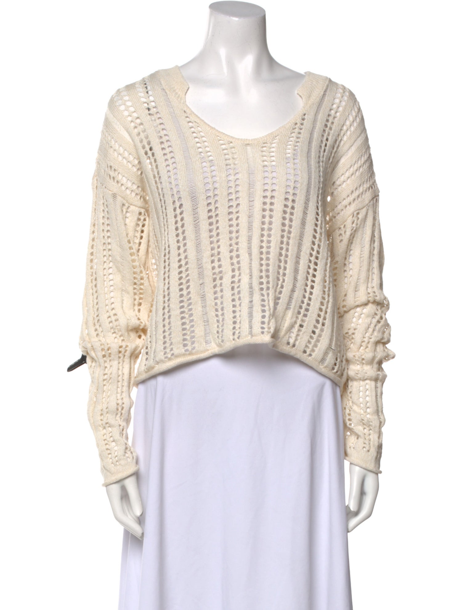 ATM Anthony Thomas Melillo Linen Scoop Neck Sweater