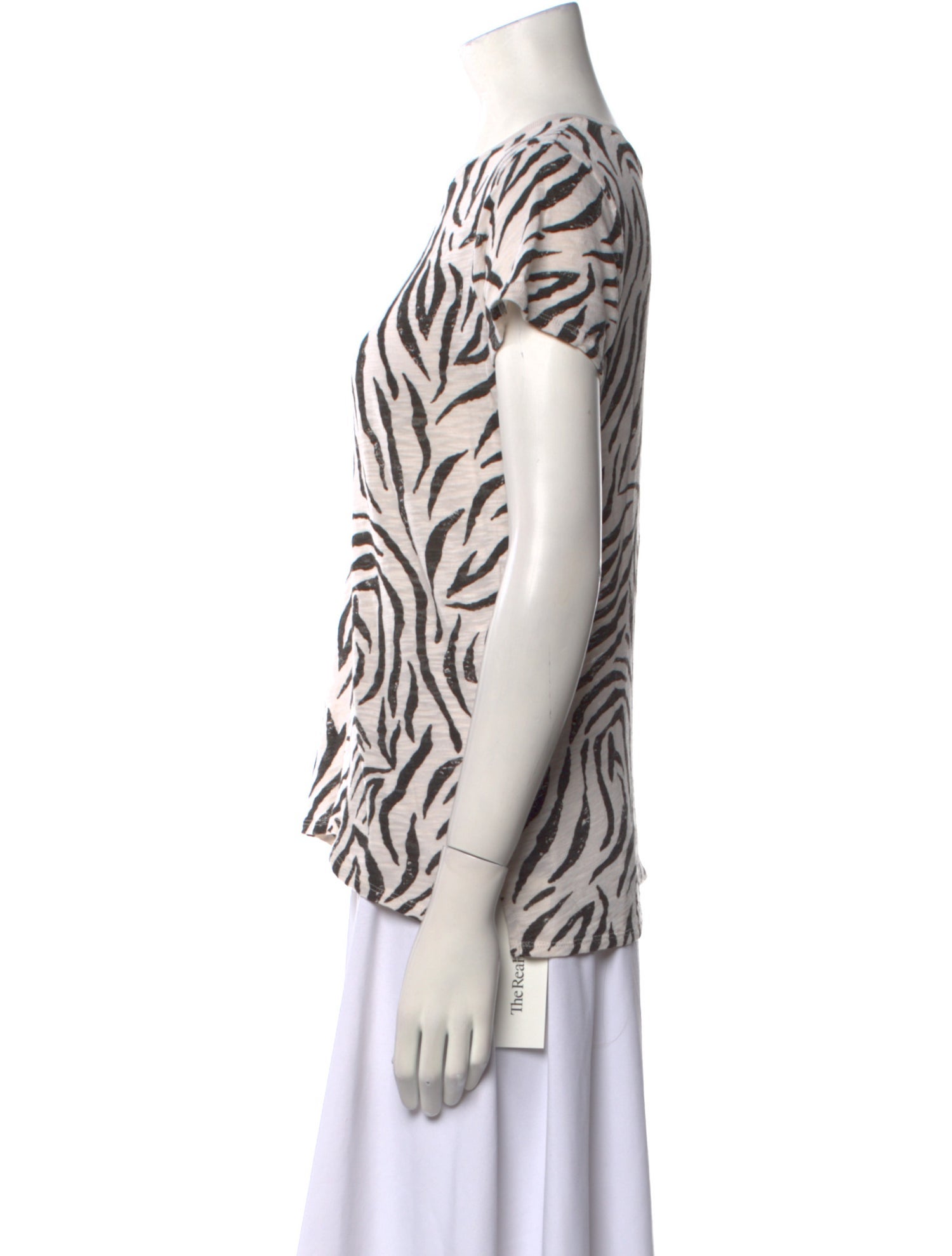 ATM Anthony Thomas Melillo Animal Print Crew Neck T-Shirt