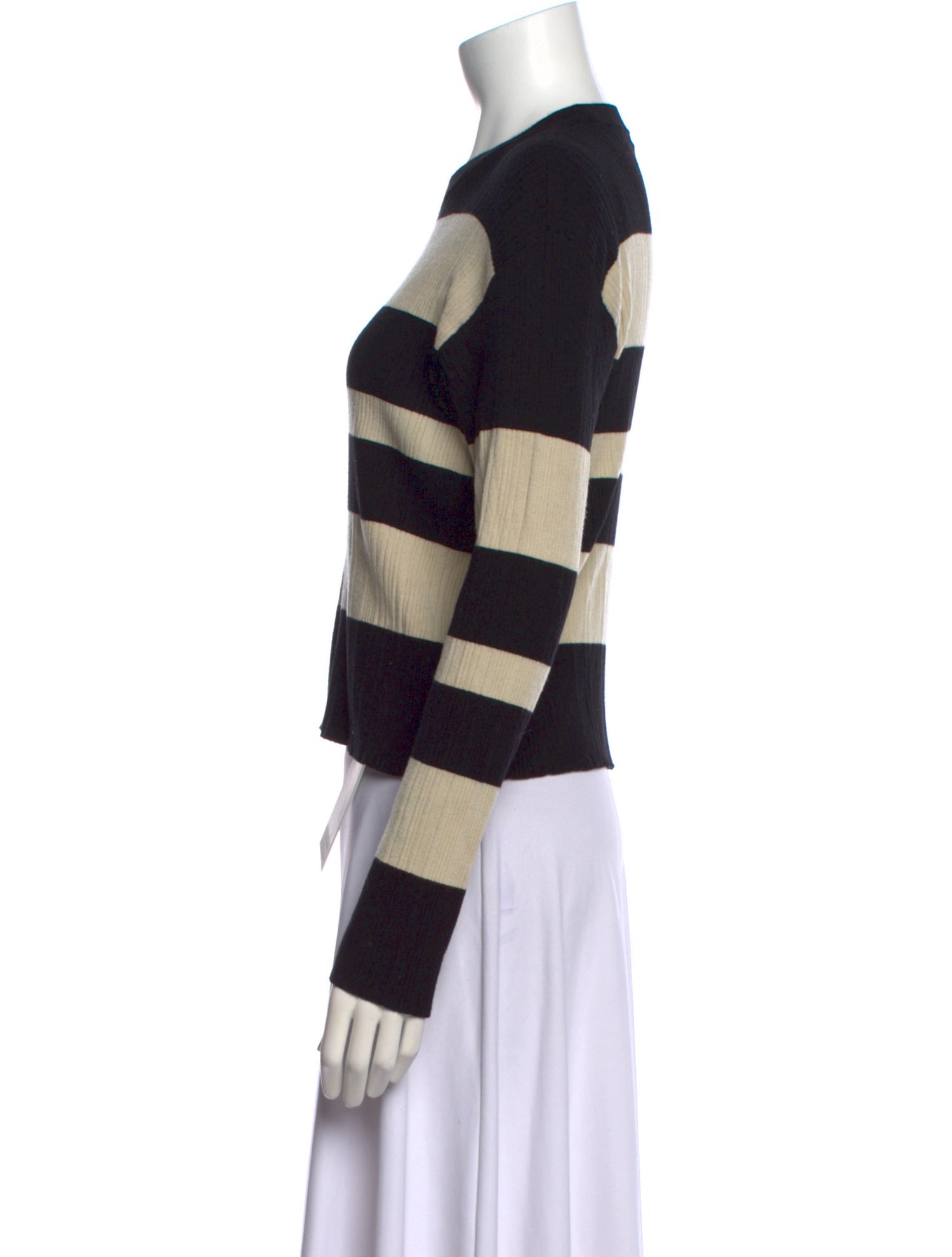 ATM Anthony Thomas Melillo Striped Crew Neck Sweater